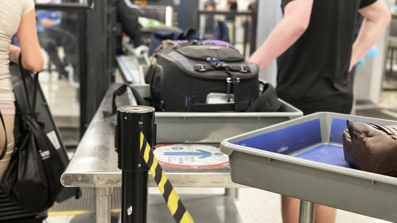 Bins in the TSA line