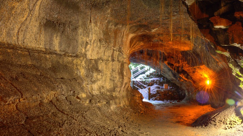 Lava tunnel in Hawaii