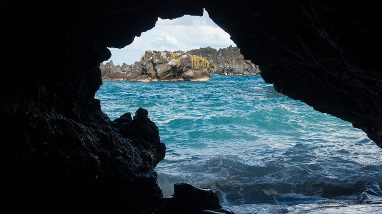 Lava tunnel at Waiʻānapanapa State Park