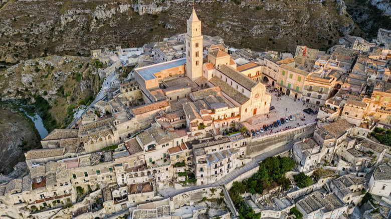 Aerial view of Matera