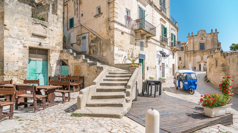 Stone buildings in Matera