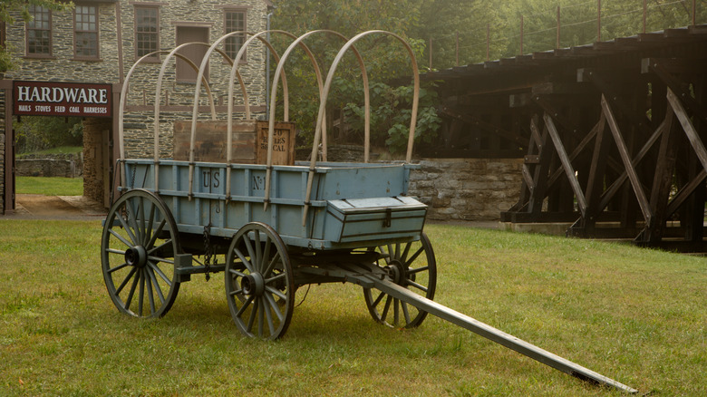 An old wagon in Harpers Ferry