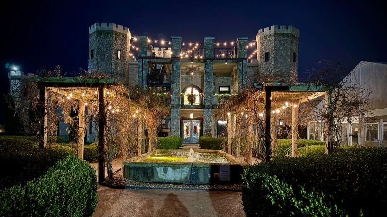 Kentucky Castle exterior and pond