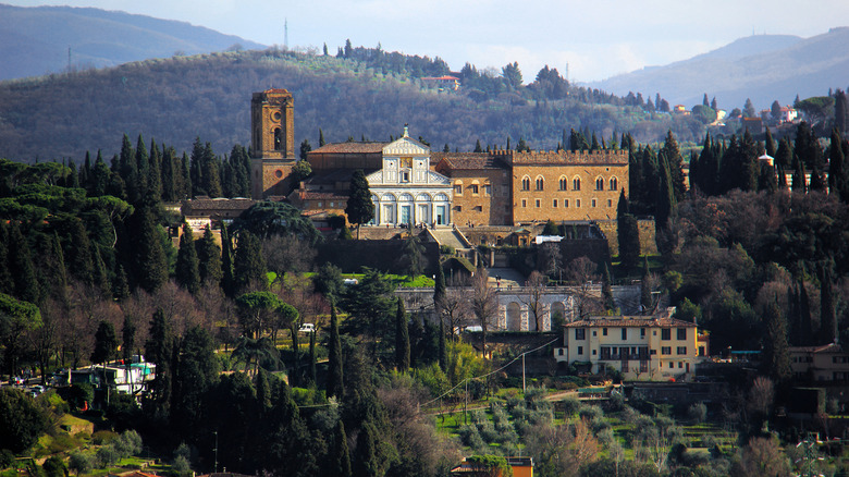 San Miniato Church stands on a hill in Florence