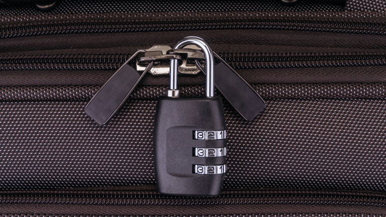 A suitcase lock