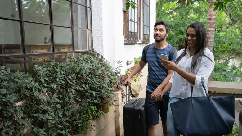 couple at a guest house