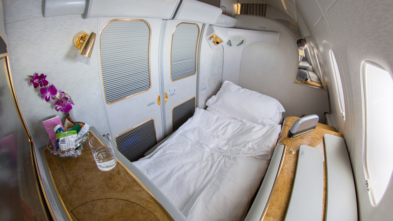 Emirates A380 seat bed