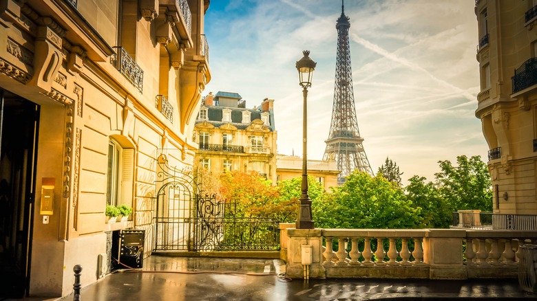 Paris scene with Eiffel Tower