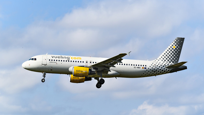 vueling airplane flying