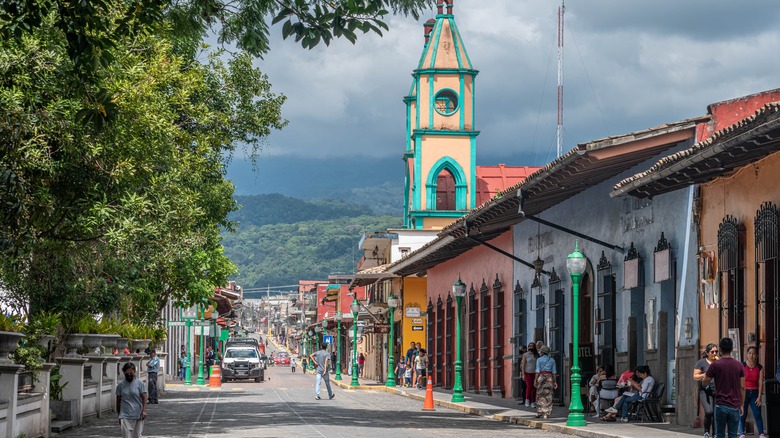 Street in Coatepec, Mexico