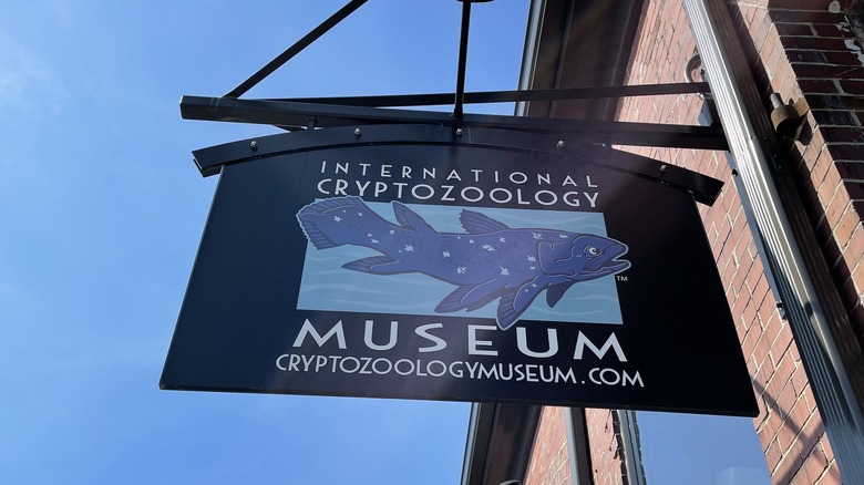 Cryptozoology Museum sign