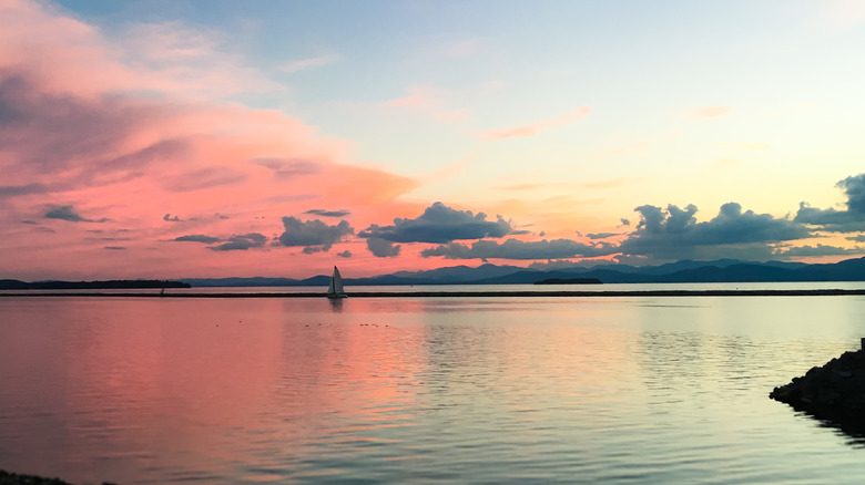 Lake Champlain at sunset