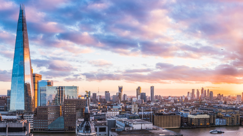 The Shard at sunset