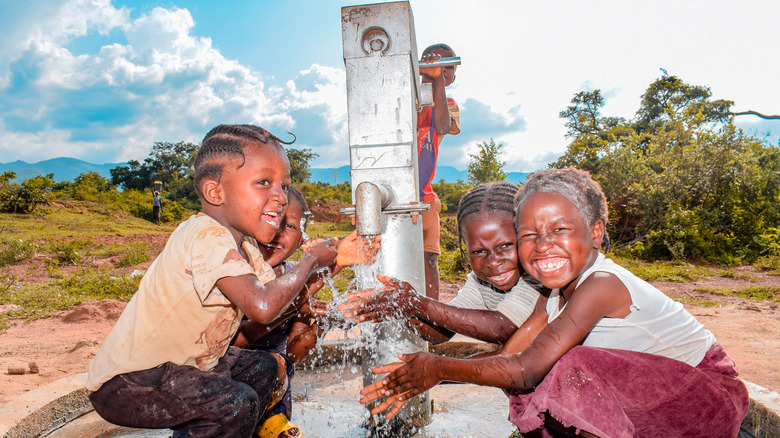 Children in rural Africa