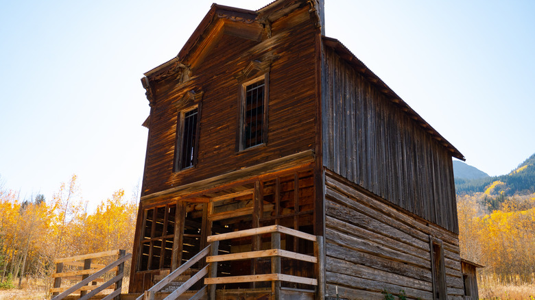 Abandoned Old West hotel Ashcroft