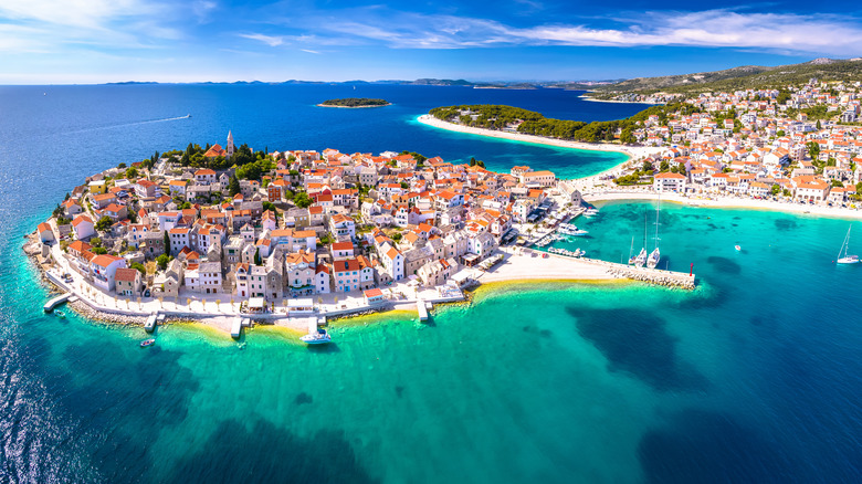 Aerial view of Croatia
