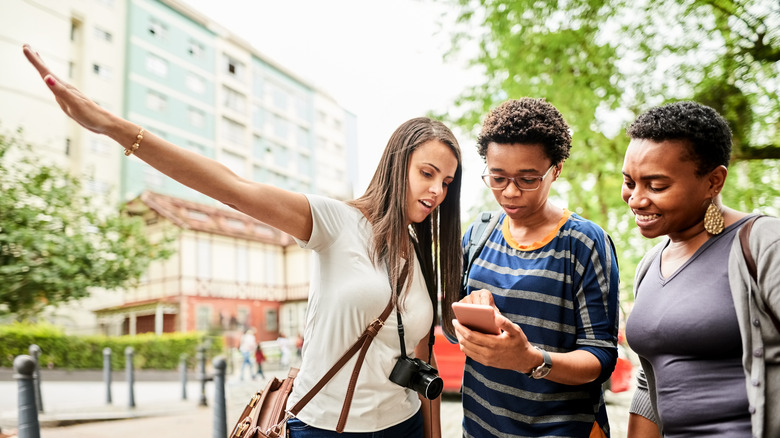 Tourists asking for directions