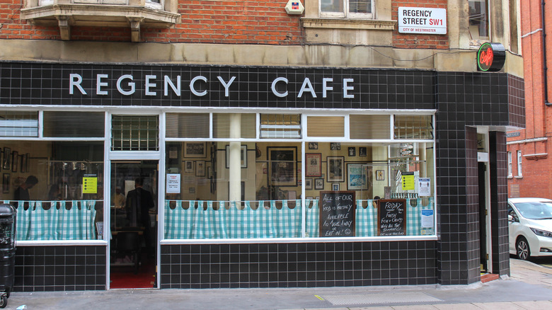 Front view of Regency Café