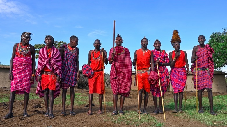 Maasai tribesmen in Kenya