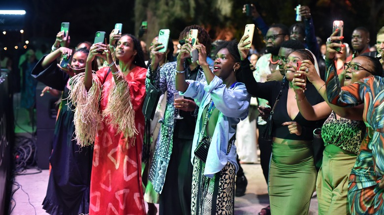 Music fans in Senegal