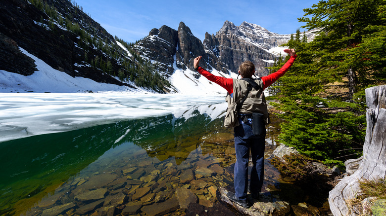 Hikers in Banff