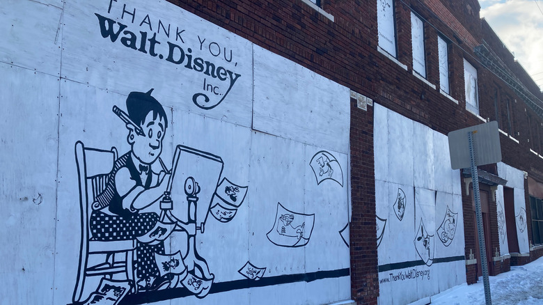 Walt Disney graffiti in Kansas City