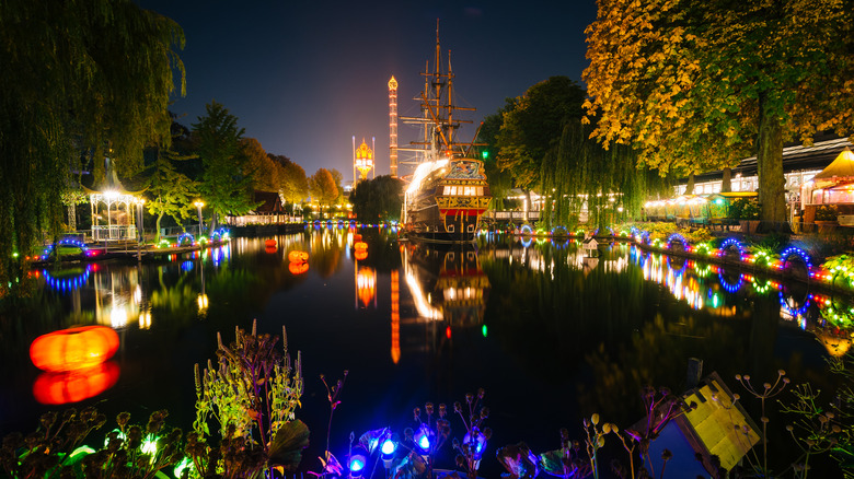 Tivoli Gardens in Copenhagen Denmark