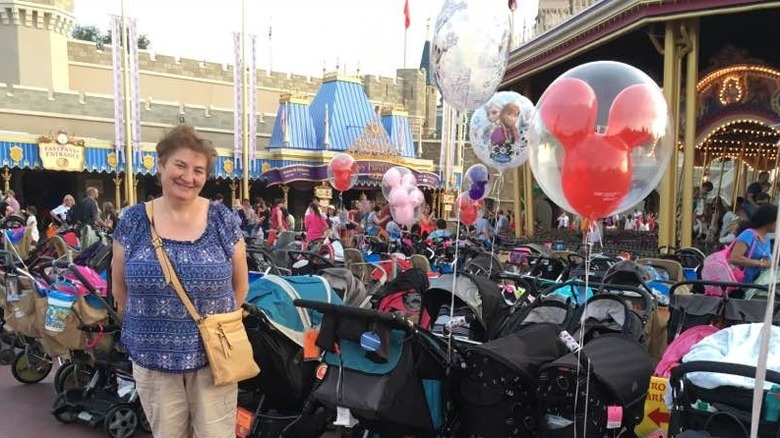 Disney World stroller parking area