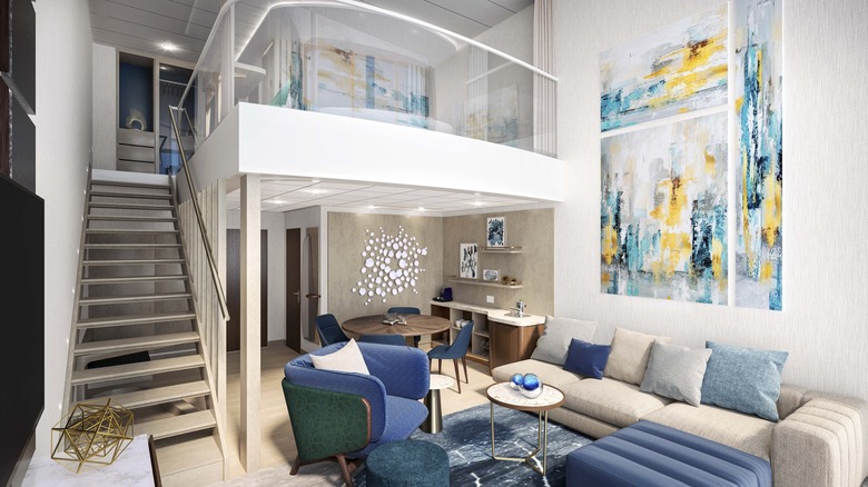 A family loft on the Icon of the Seas