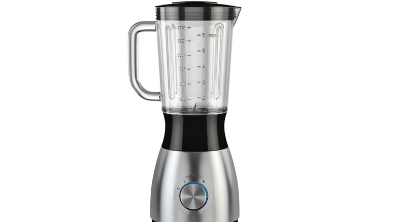 A blender on a counter