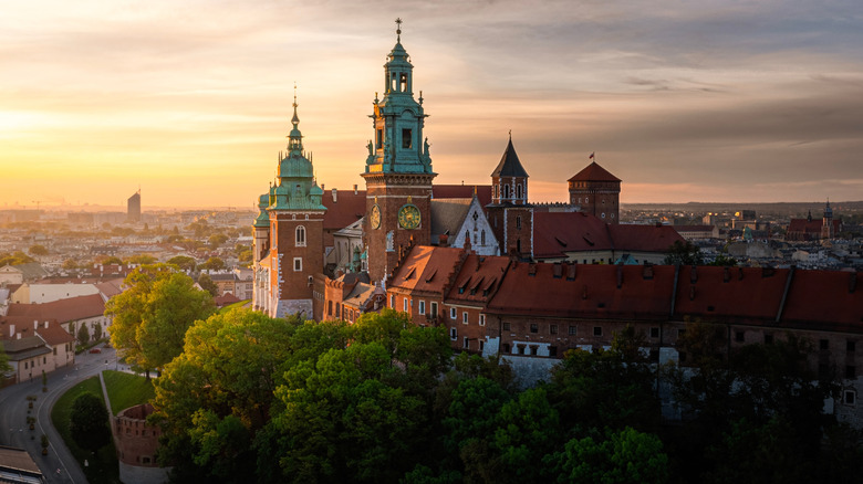 Wawel Castle Kraków at sunrise