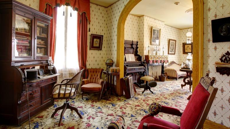 Victorian-style living room interior