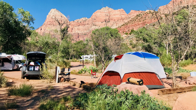 campground in Zion National Park