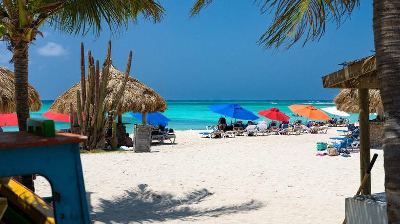 Close-up view of Arashi Beach