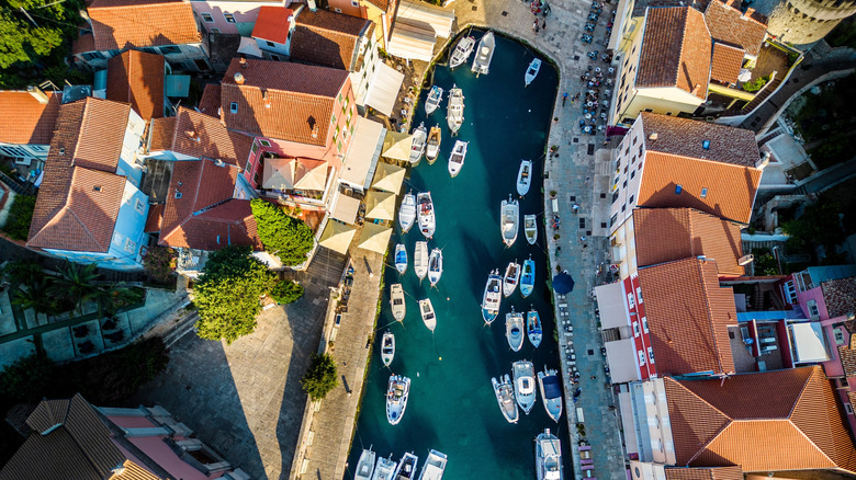 Town on Croatian island