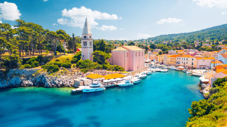 beautiful bay in Losinj Croatia