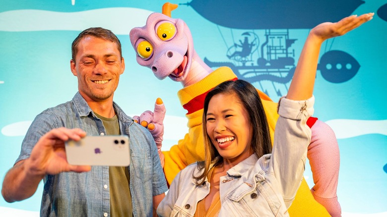 Couple takes selfie with Figment