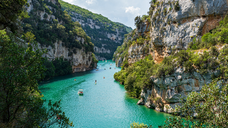 Overhead view of Verdon Gorge