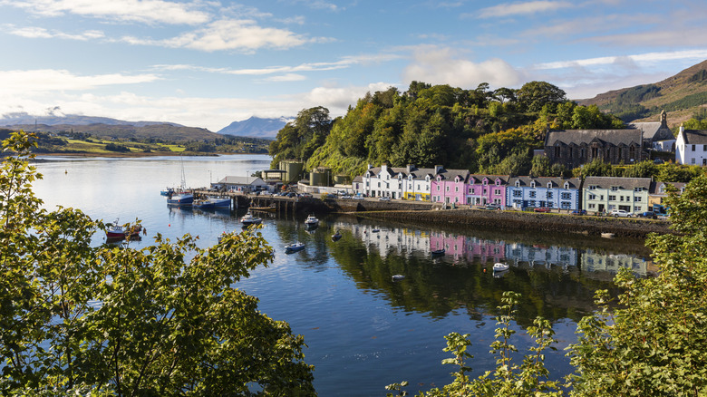 Colorful seaside town of Portree, Isle of Skye, Scotland