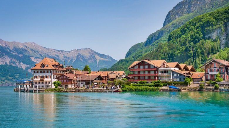 Fishing village at Lake Brienz