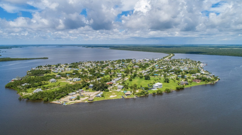 aerial view of Chokoloskee Island