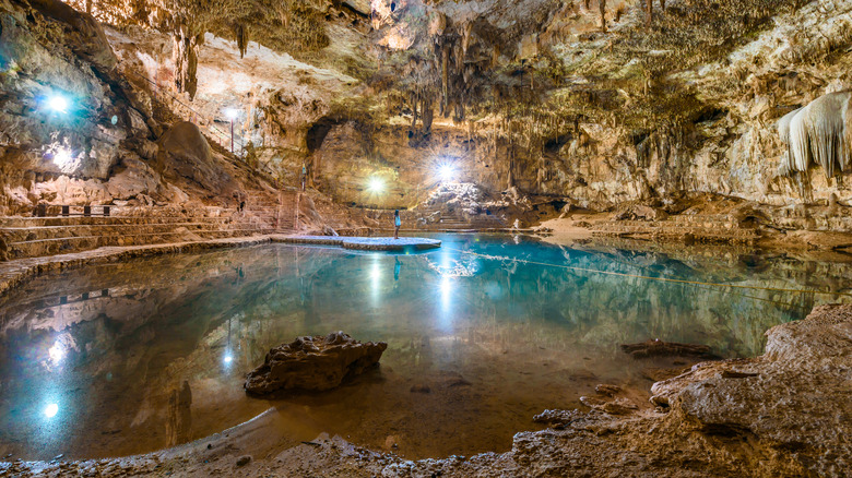 clear water within the cenote