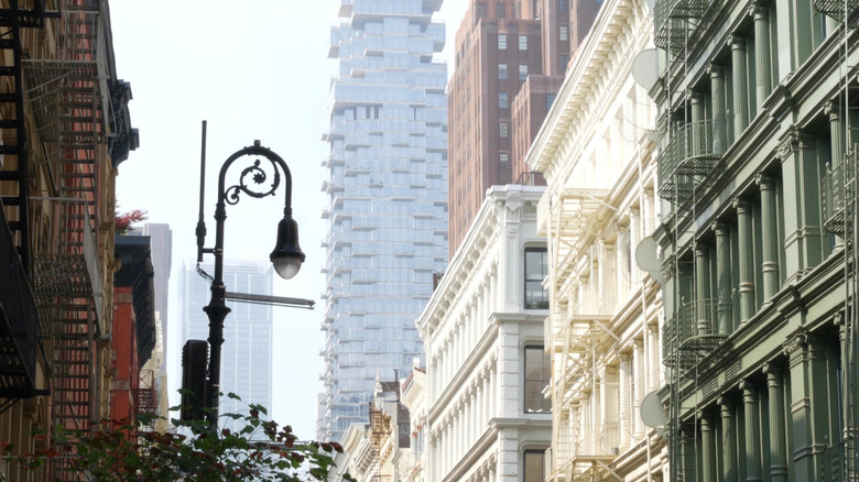 Cast iron buildings near Broadway