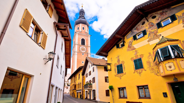 Kastelruth Castelrotto church Italy