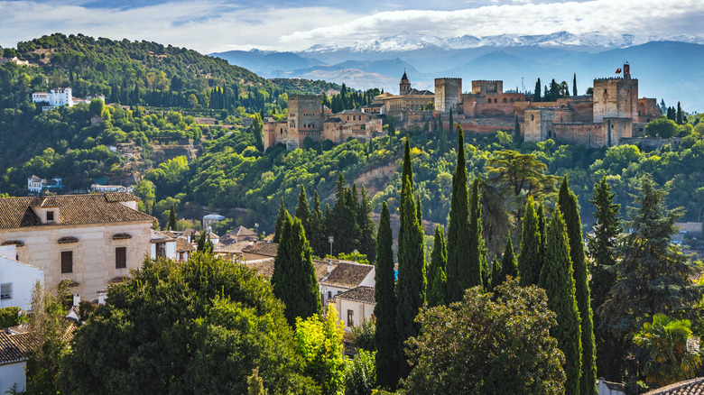 Aerial view of Granada in Spain