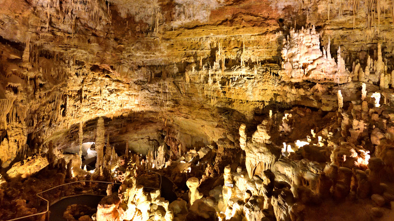 Inside Natural Bridge Caverns