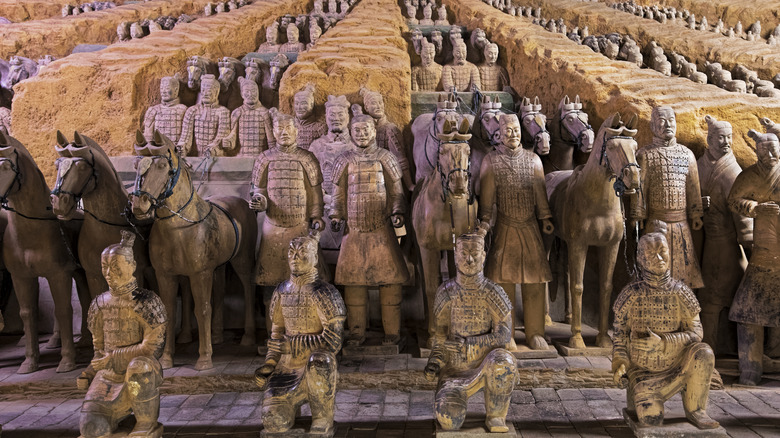 terracotta warrior sculptures