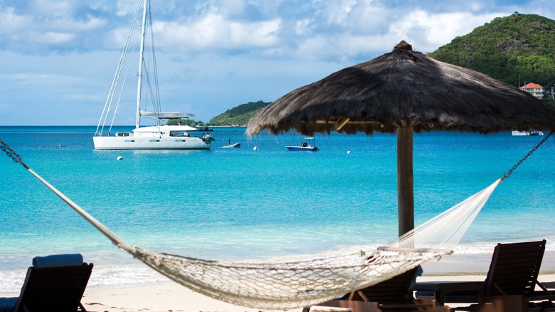 Hammock by the beach