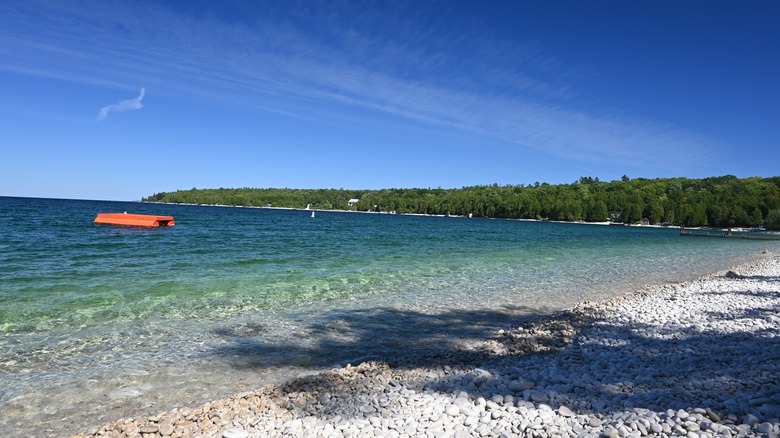 Beautiful beach with clear water