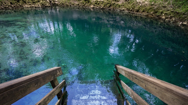 Madison Blue Lake landscape in Florida